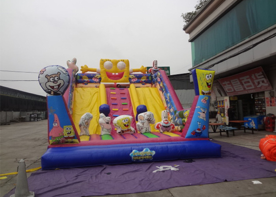 China Pretpark Grote Commerciële Opblaasbare Dia met Spongebob-Thema leverancier