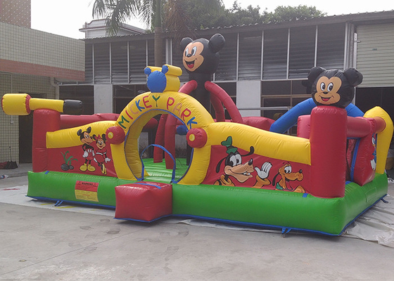 China De Opblaasbare Speelplaats van het Mickeypark, Opblaasbare Bouncy-Kastelen voor Volwassenen leverancier