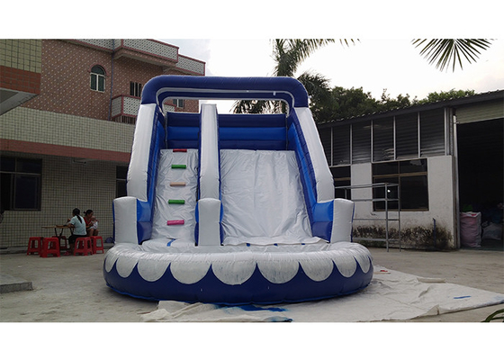 China Kleine Blauwe Commerciële Opblaasbare Waterdia, iInflatable het Waterdia van pvc met Pool leverancier