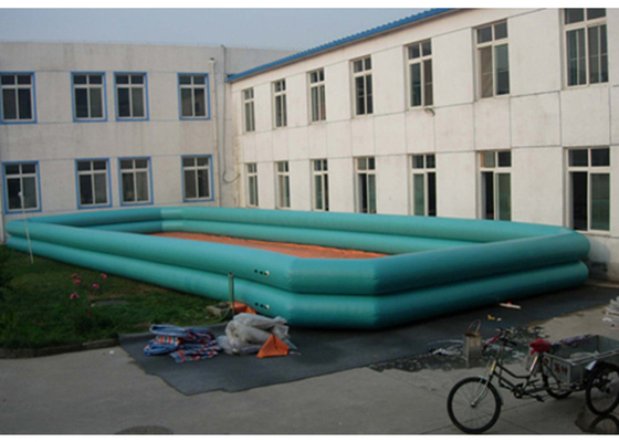 China 12m * 6m Commerciële Vierkante Opblaasbare Waterpool voor Huur/Zorb-Bal verdeler