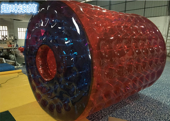China 0.7mm TPU Rode Opblaasbare Lichaamsballen/Mens Gerangschikte Grote Opblaasbare Strandballen verdeler