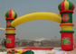 China De dubbele Huur van de Lagen Opblaasbare Overwelfde galerij met Baloon in Geel/Groen/Rood exporteur