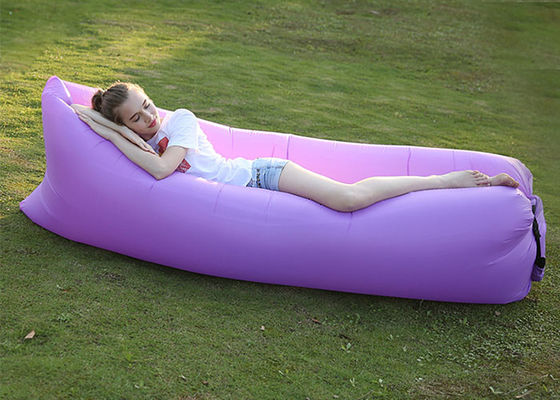 Polyester Lounge opblaasbare slaapzak voor één persoon leverancier